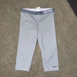 Gray Nike Pro Leggings